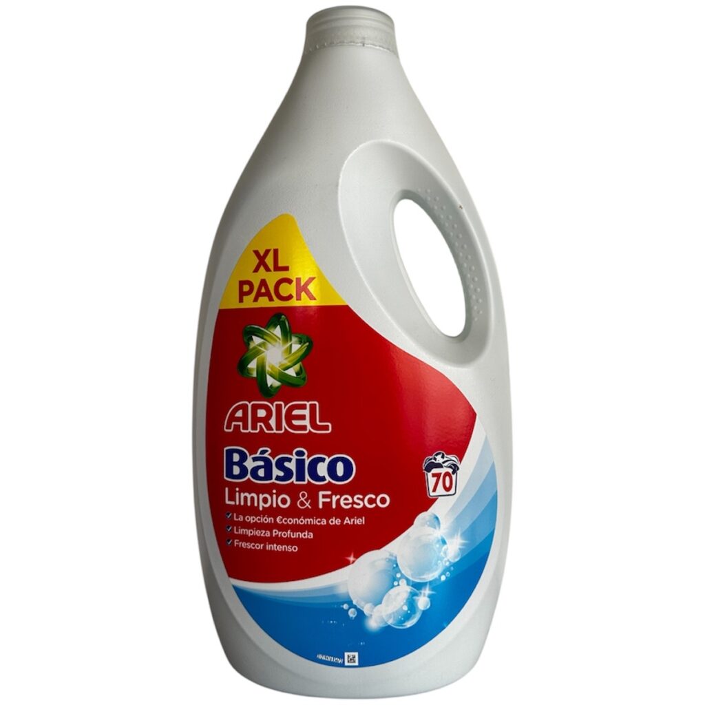 Ariel Líquido Básico XL 70 Lavados | Detergente Líquido para Ropa con Gran Poder de Limpieza
