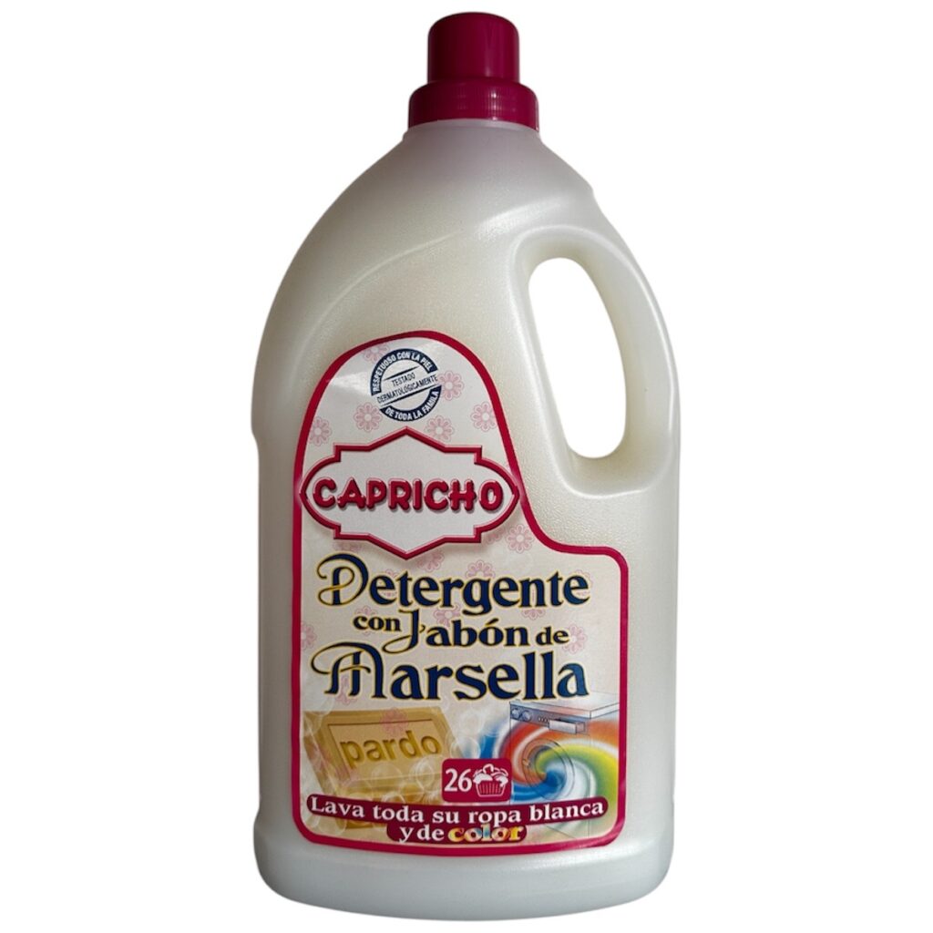 Jabón de Marsella Capricho 26 Lavados | Detergente Líquido Tradicional para Ropa Limpia y Suave