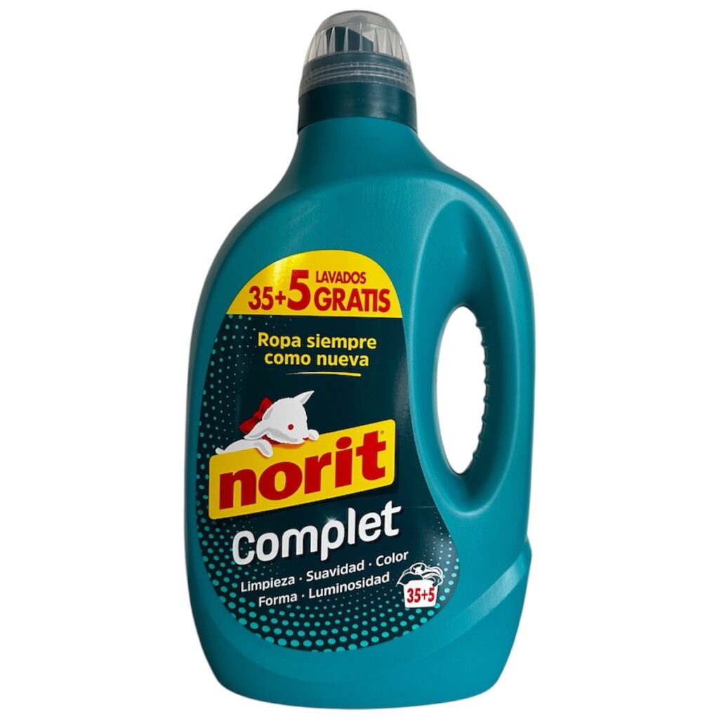 Norit Complet 35 + 5 Lavados | Detergente Líquido para Ropa con Limpieza Completa y Cuidado Total