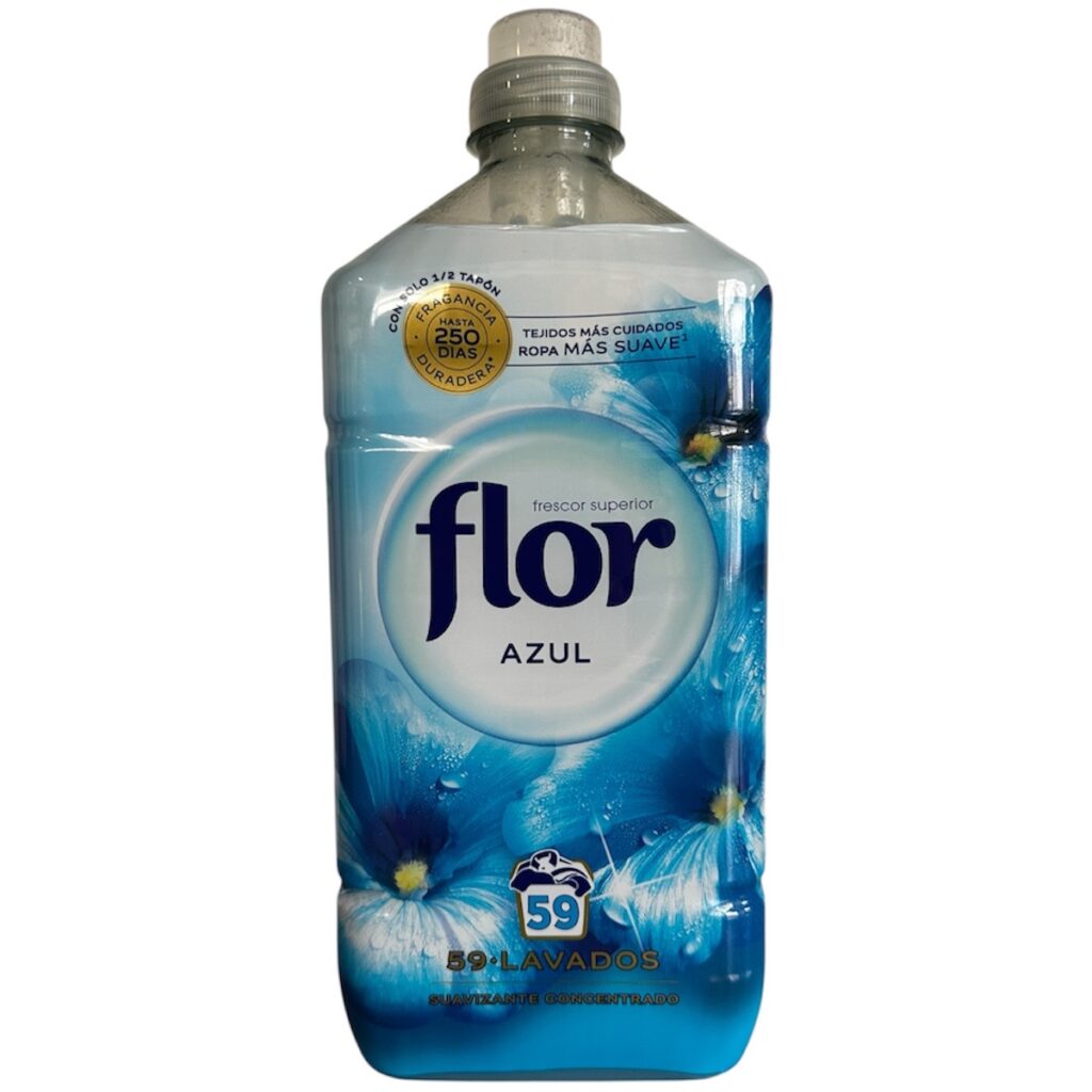 Suavizante Flor Azul 59 Lavados | Suavidad Duradera y Aroma Fresco para la Ropa
