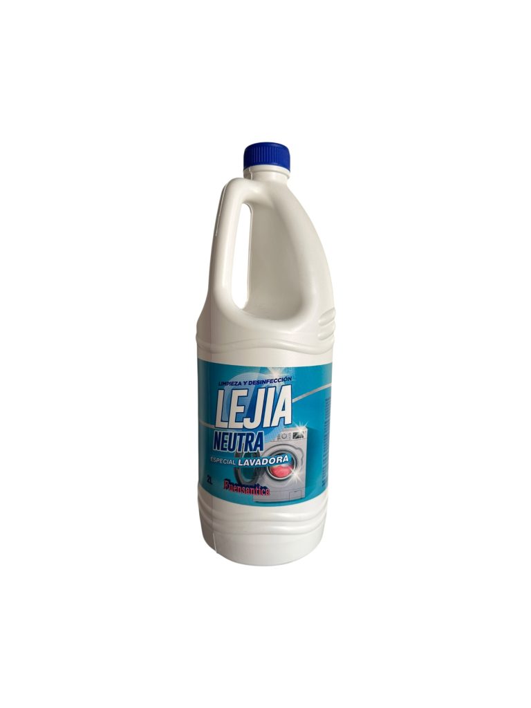 Lejía Neutra Lavadora Fuensantica 2L | Lejía Especial para Lavadora y Ropa Blanca