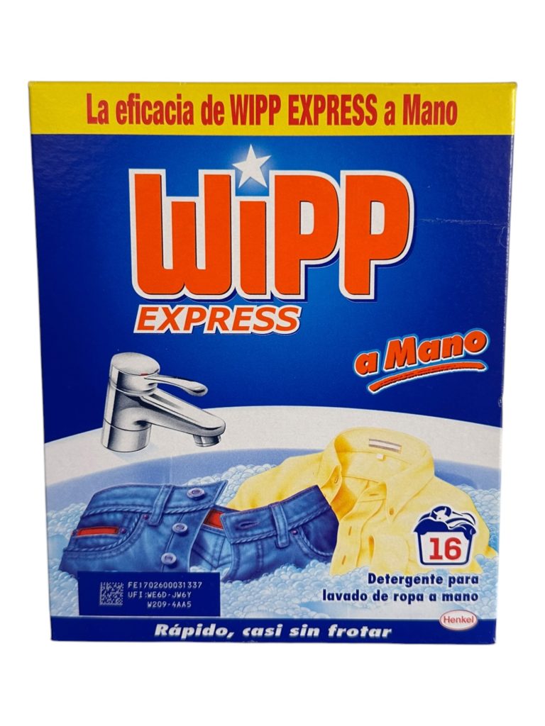 Wipp en Polvo 16 Lavados | Detergente en Polvo para Ropa Blanca y de Color