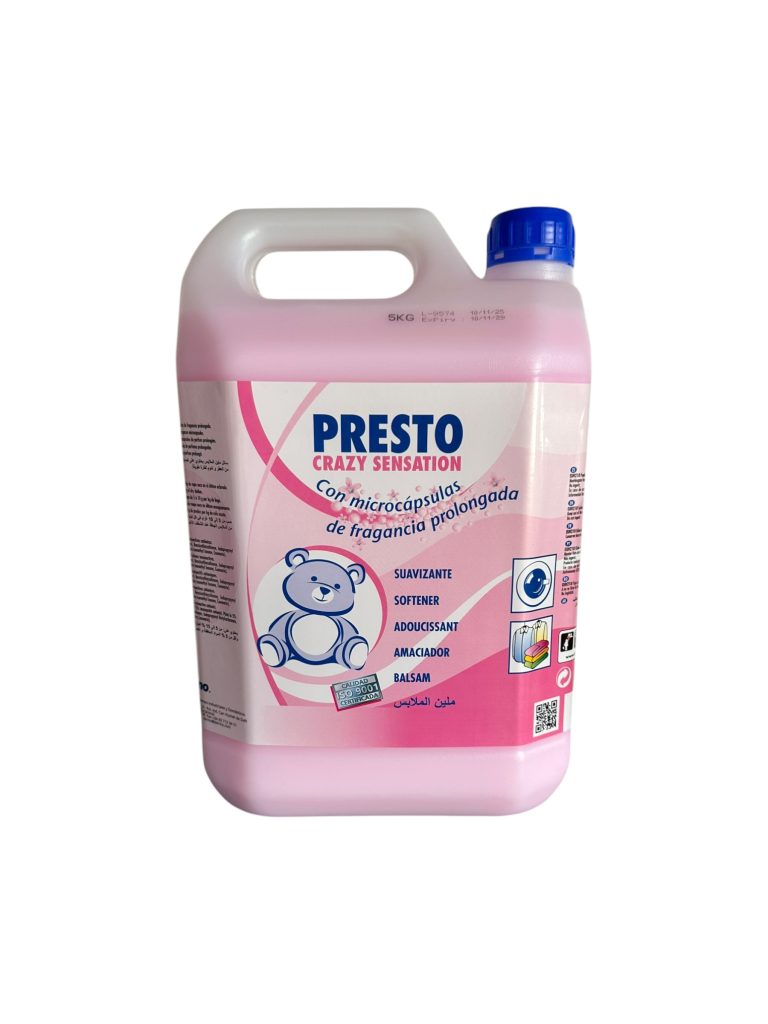 Suavizante Presto Crazy Sensations Dermo | Suavizante Concentrado para Ropa Suave y Perfume Duradero