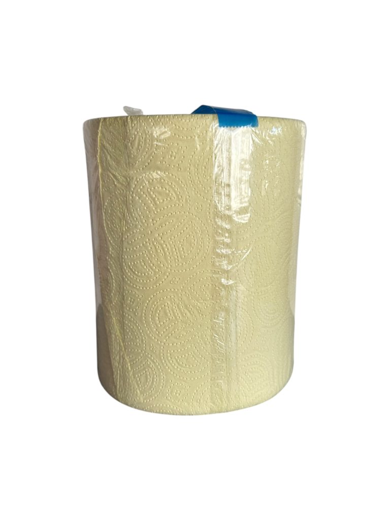 Papel de Cocina Amarillo 2 Capas | Rollo Absorbente y Resistente para Uso Diario