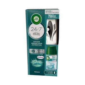Air Wick Difusor Automático Eléctrico Nenuco + Recambio 1 Ud | Neutralizador de Olores con Pilas Incluidas