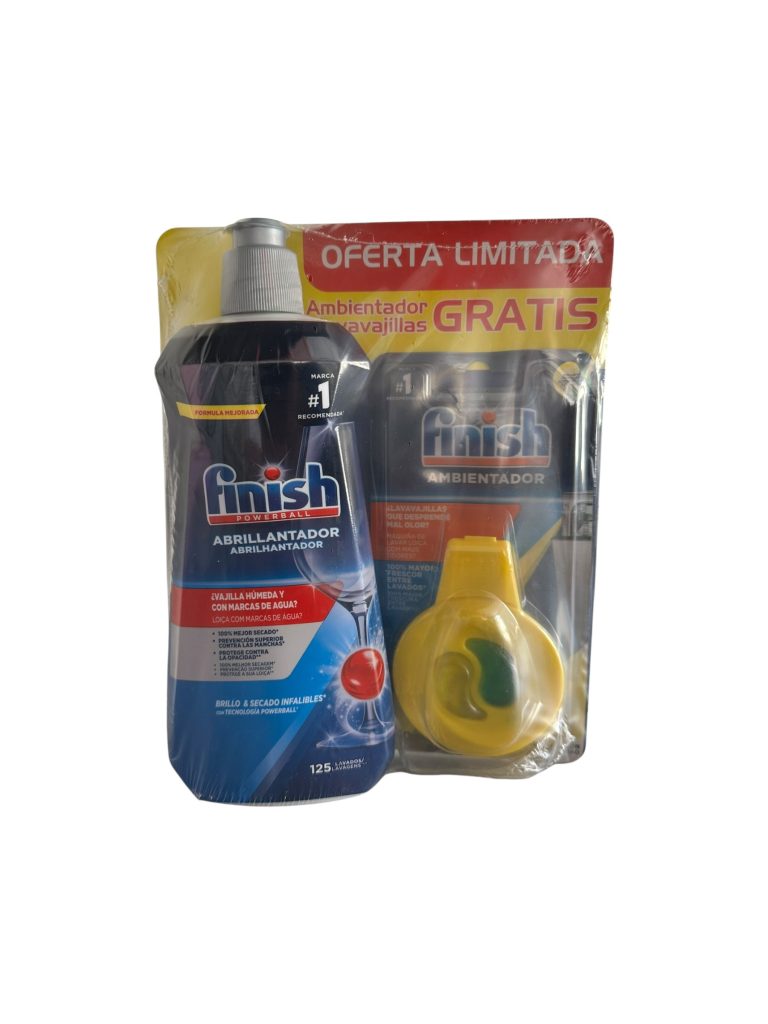 Finish Abrillantador Lavavajillas 800 ml | Brillo Extra y Secado Rápido sin Manchas