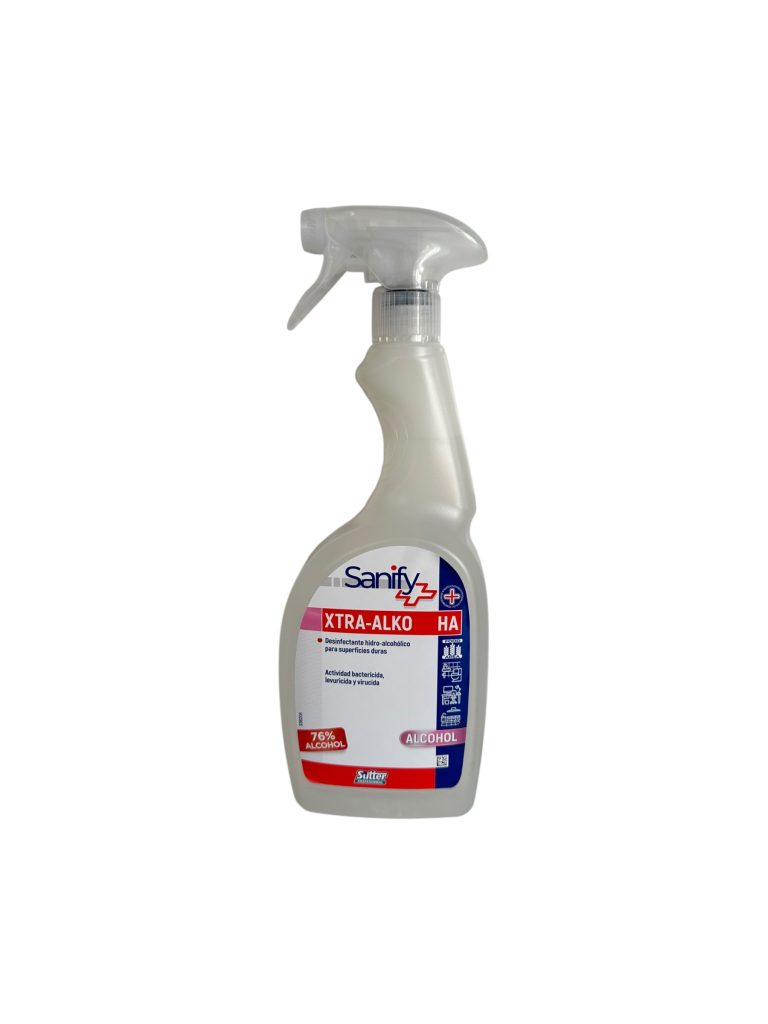 XTRA-ALKO 750 ml | Desinfectante Hidroalcohólico Profesional para Superficies y Uso Alimentario