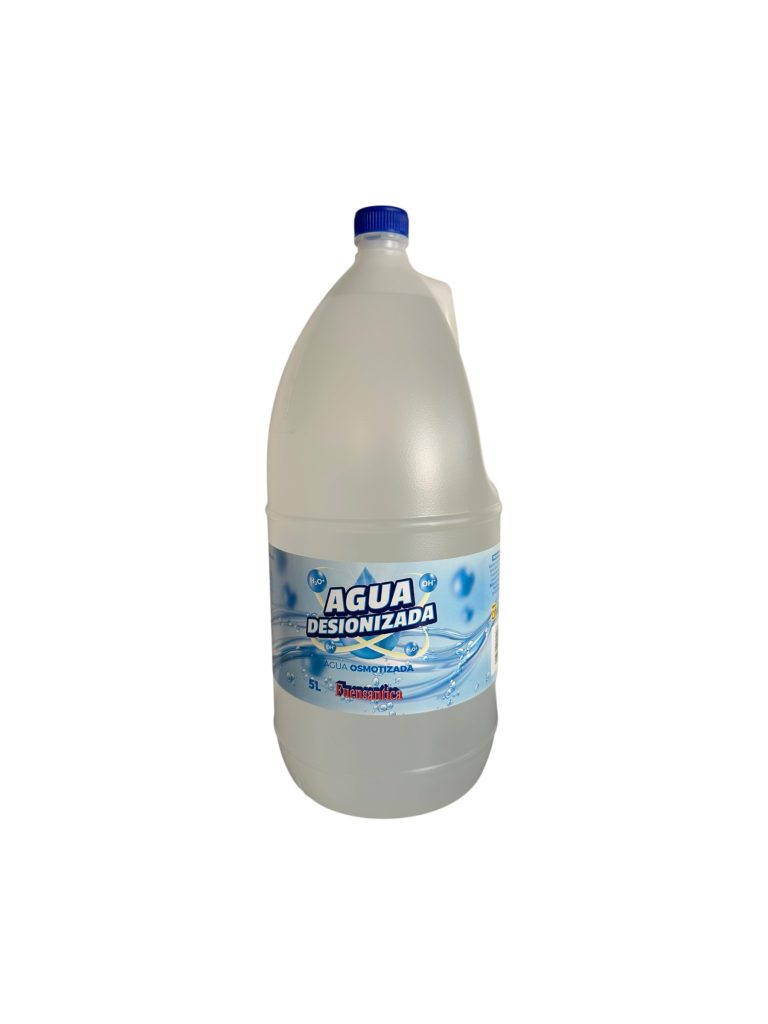 Agua Desionizada Fuensantica 5L | Agua Osmotizada para Uso Técnico y Limpieza