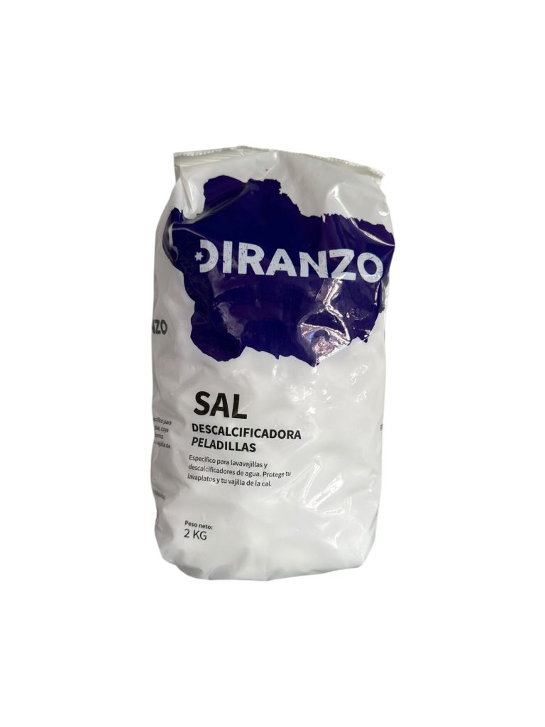 Sal Descalcificadora DIRANZO 2 kg | Peladillas para Lavavajillas y Descalcificador de Agua