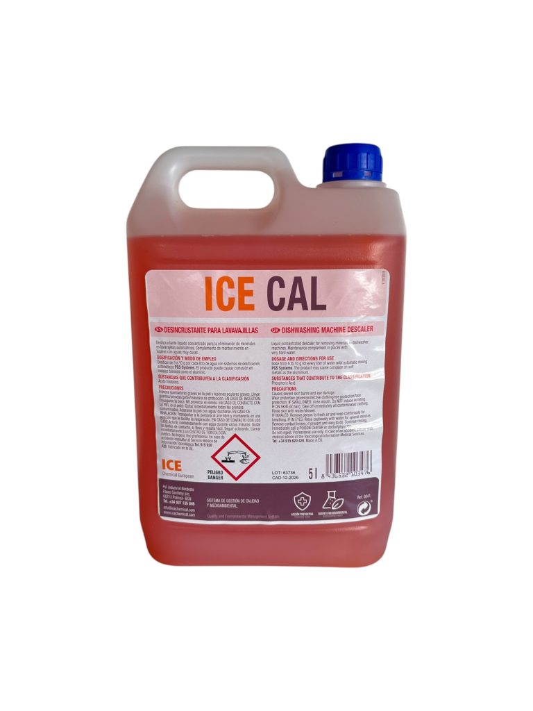 ICE CAL 5L | Desincrustante Profesional Concentrado para Máquinas Lavavajillas