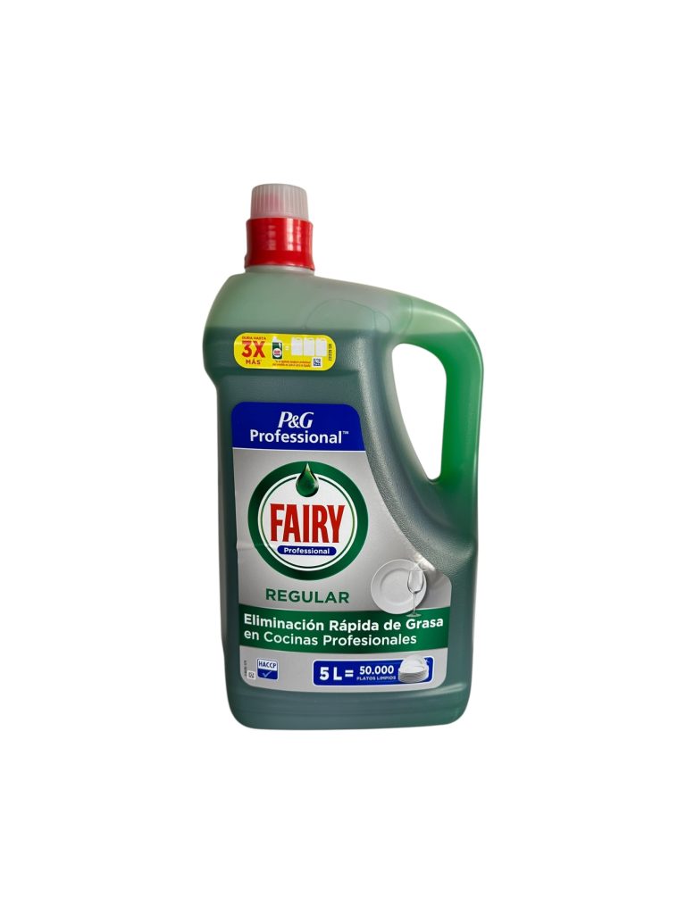 Fairy Professional 5L | Lavavajillas Manual Profesional Concentrado para Vajilla, Cristalería y Utensilios