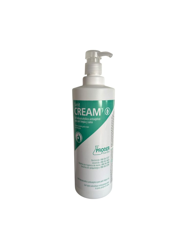 Sanit Cream Gel Hidroalcohólico | Gel Antiséptico para Higiene y Desinfección de Manos