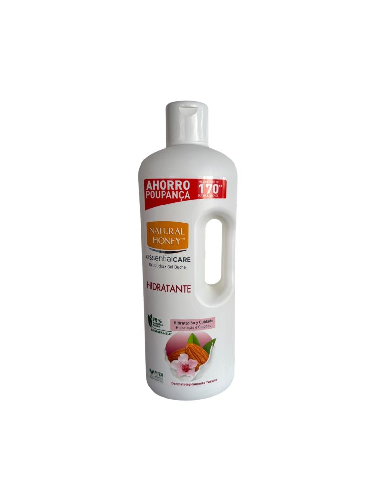 EssentialCare Gel de Ducha Natural Honey 1,35L | Hidratante y Dermatológicamente Testado