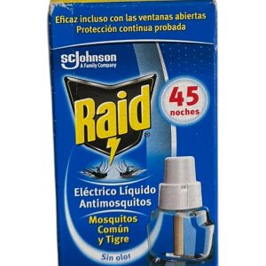 Recambio Raid Antimosquitos Líquido Sin Olor 360 h | 45 Noches de Protección