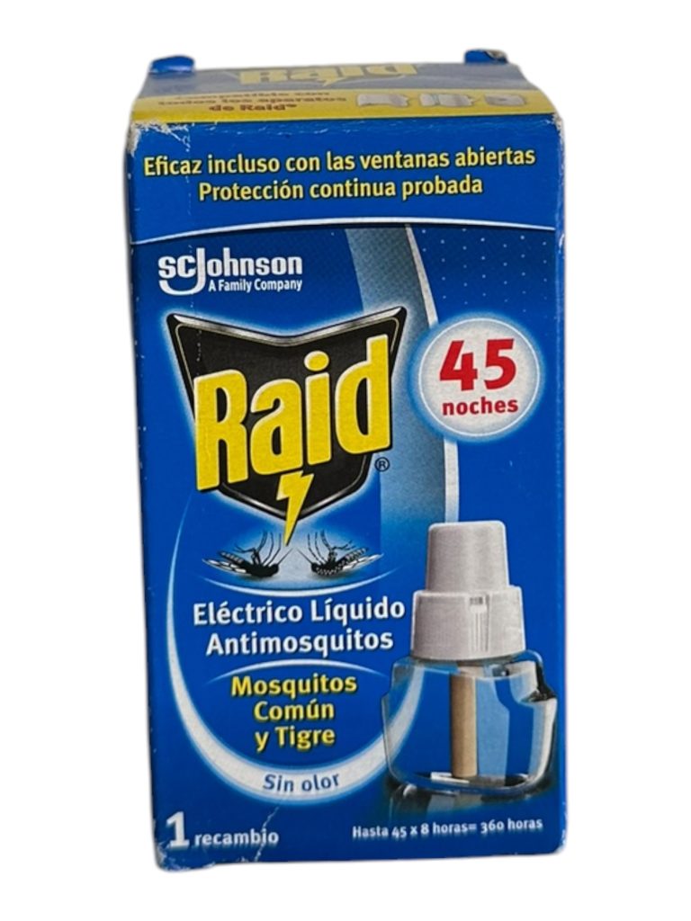 Recambio Raid Antimosquitos Líquido Sin Olor 360 h | 45 Noches de Protección