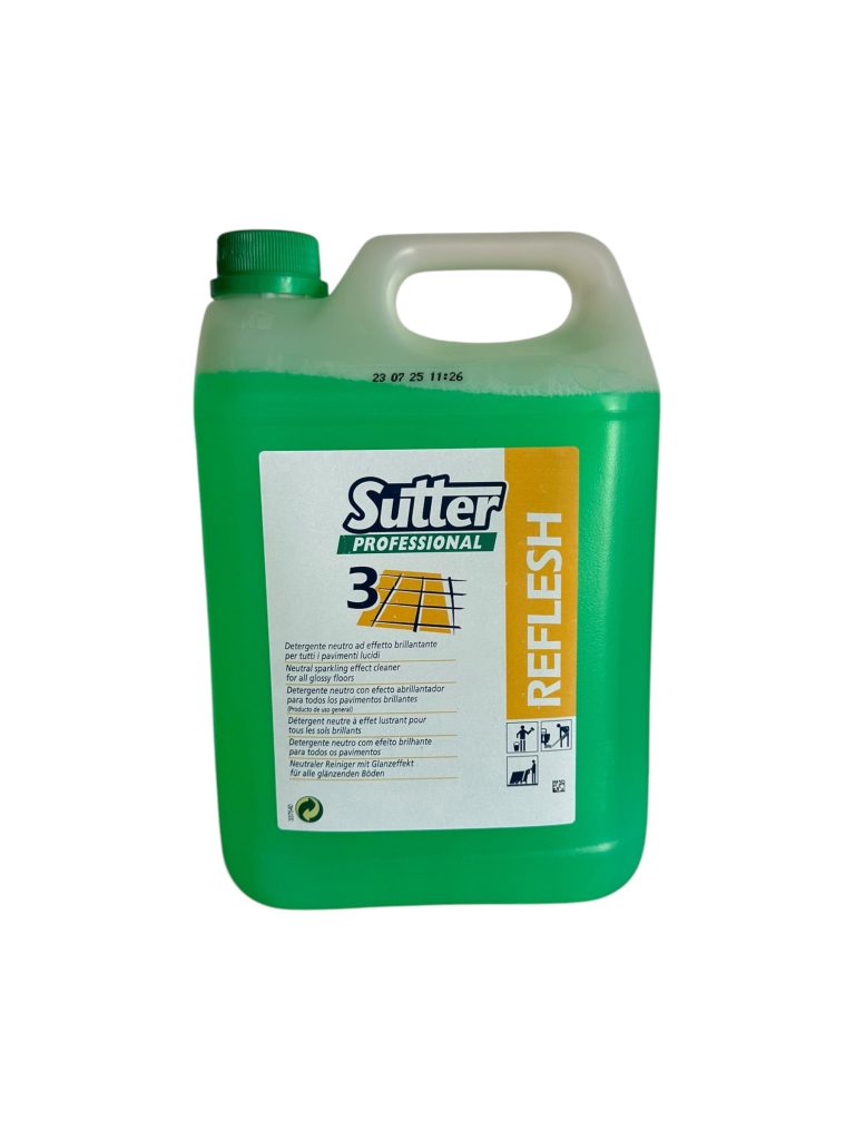 REFLESH 5 Kg | Detergente Neutro Abrillantador Profesional para Suelos Brillantes