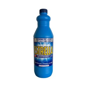 Lejía Estrella 1,5 L | Desinfectante Multiusos para Limpieza e Higiene del Hogar