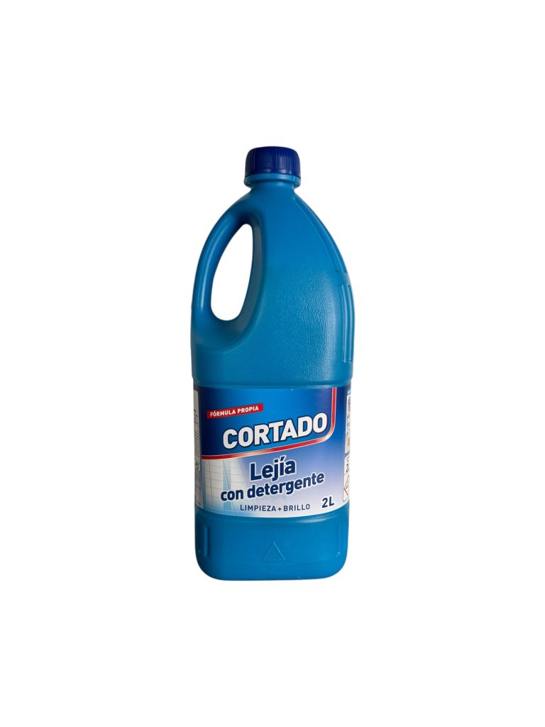 Lejía con Detergente 2 L | Limpieza y Desinfección 2 en 1 para Hogar y Superficies
