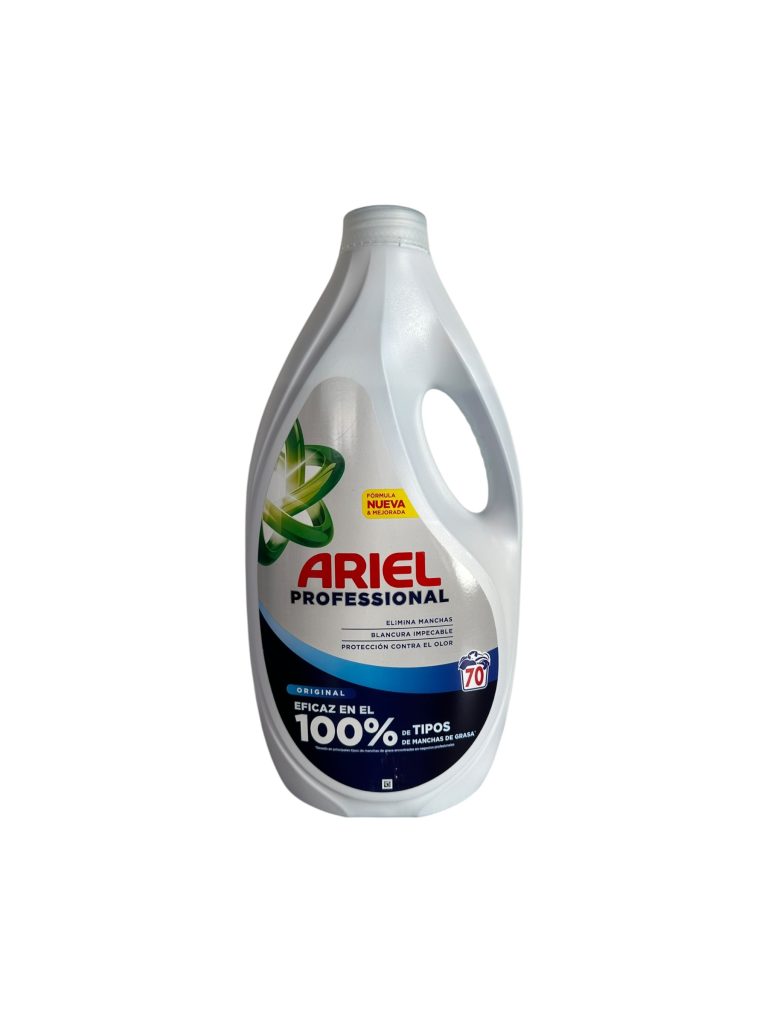 Ariel Professional Líquido 70 Lavados | Detergente Profesional Quitamanchas y Blancura Impecable