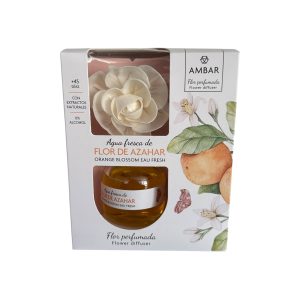 Flor Perfumada +45 Días Agua Fresca de Azahar | Ambientador Sólido de Larga Duración