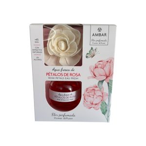 Flor Perfumada +45 Días Pétalos de Rosa | Ambientador Sólido de Larga Duración