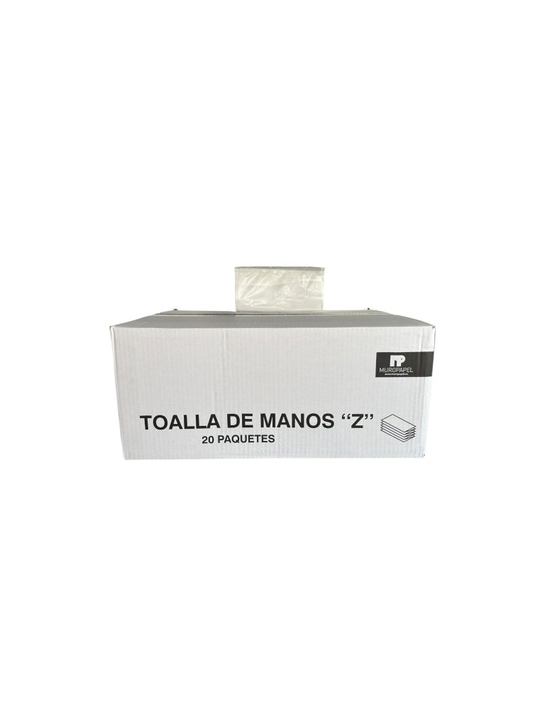 Toalla ZZ Blanca 2 Capas Pasta Virgen | Caja 20 Paquetes de 200 Toallas Secamanos