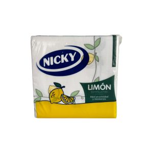 Servilletas Nicky Limón | Papel Suave Perfumado y Resistente para Cocina y Mesa
