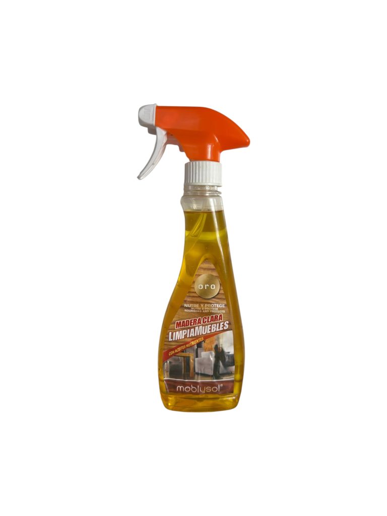 Moblysol Limpiamuebles para Madera Clara y Oscura | Limpieza, Protección y Brillo para Muebles de Madera