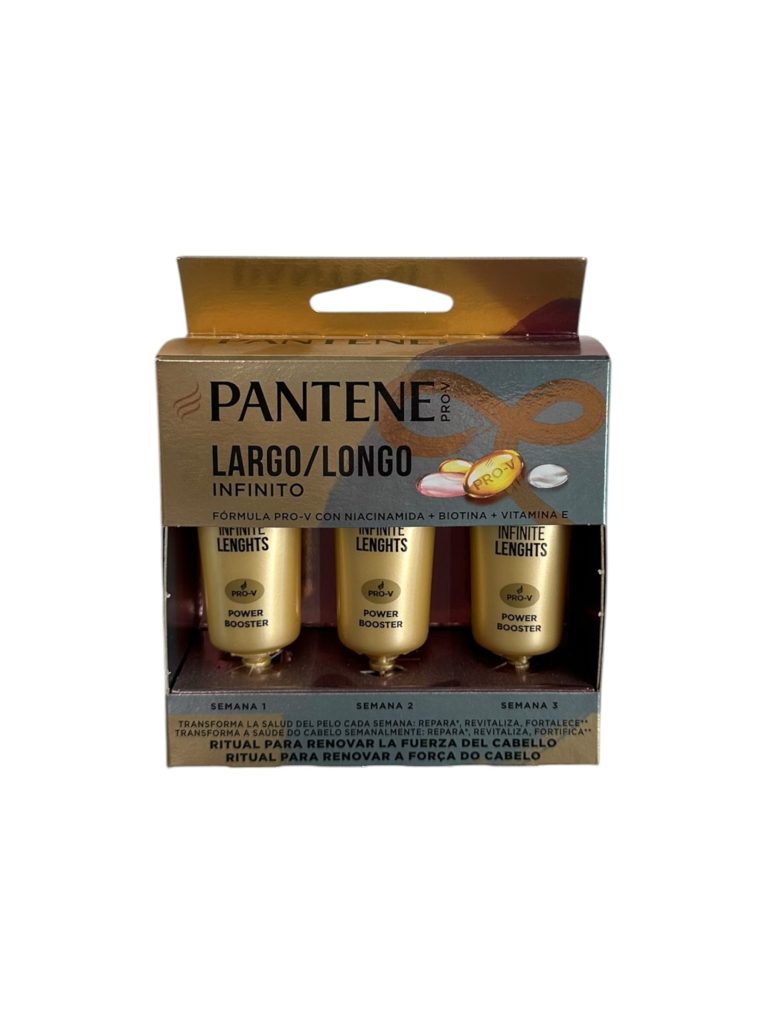 Pantene Pro-V Largo Infinito Ampollas 3 Semanas | Tratamiento Intensivo para Cabello Largo
