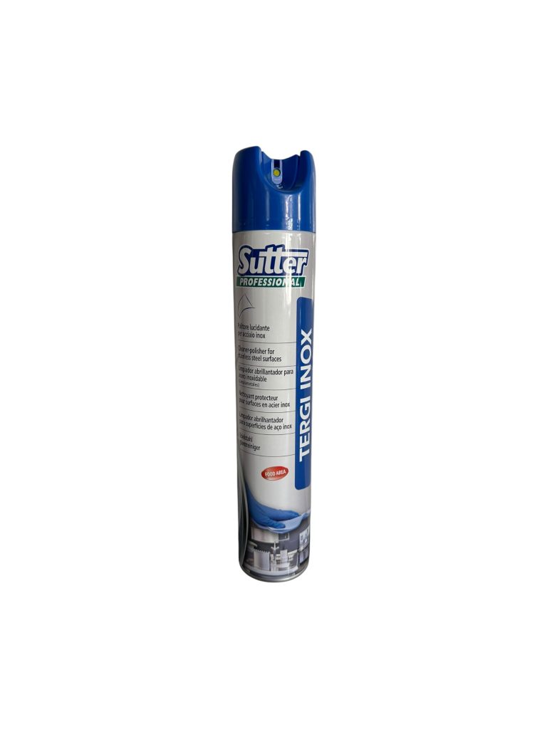 TERGI INOX Sutter 500 ml | Limpiador Abrillantador para Acero Inoxidable | Apto para Industria Alimentaria HACCP
