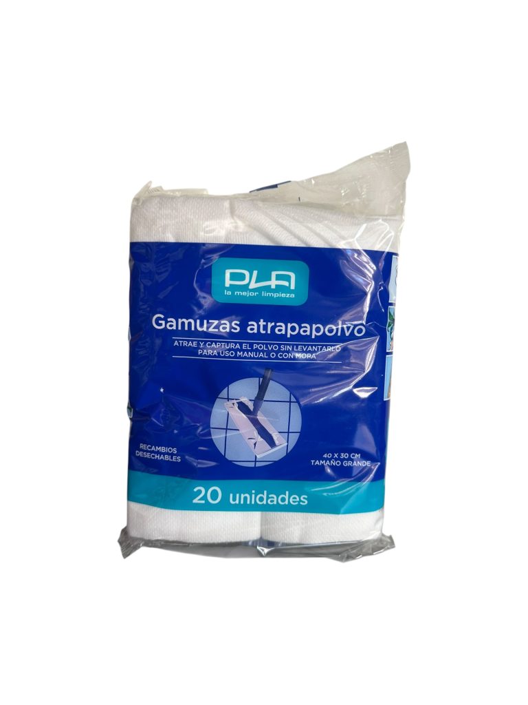 Paños Atrapapolvo Desechables 40 x 30 cm | Recambios para Mopa | Pack de 20 Unidades