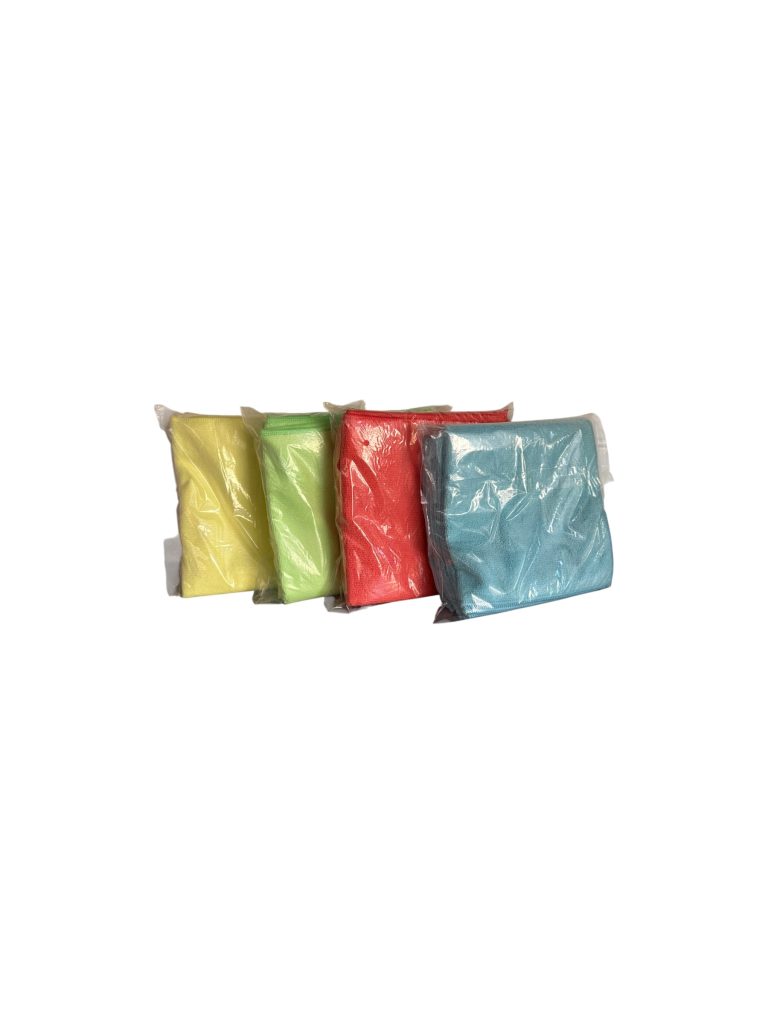 Bayeta Microfibra Ecológica Pack 4 Unidades | Bayetas de Limpieza Multiusos 4 Colores