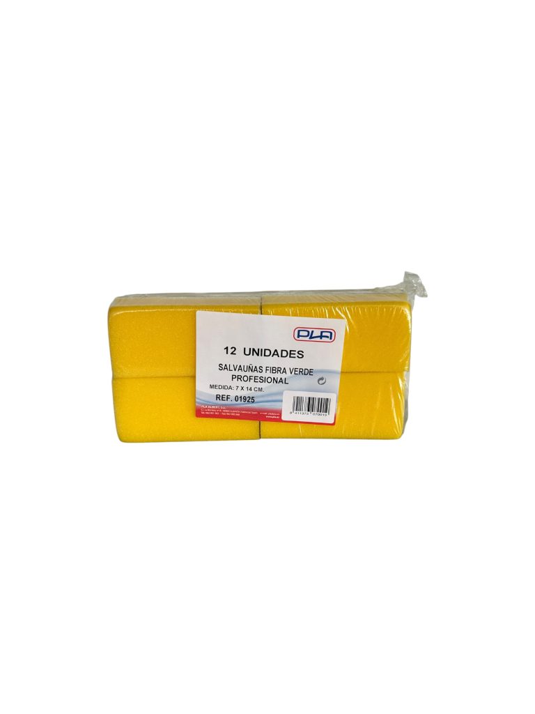 Estropajo Salvauñas Profesional 7 x 14 cm Pack 12 Unidades | Estropajo Abrasivo para Limpieza Profesional