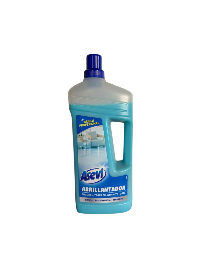 Asevi Abrillantador de Suelos 1,4L | Brillo Sin Huellas para Mármol, Terrazo, Granito y Gres