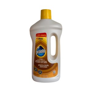 Pronto Cuidado Experto Limpiador Jabonoso Madera 1L +33% Gratis | Limpia y Realza el Brillo Natural