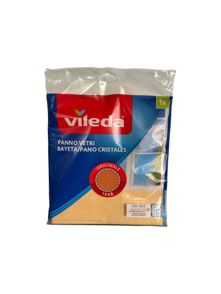 Bayeta Vileda para Cristales 1 Ud | Limpieza Sin Marcas para Vidrios y Espejos