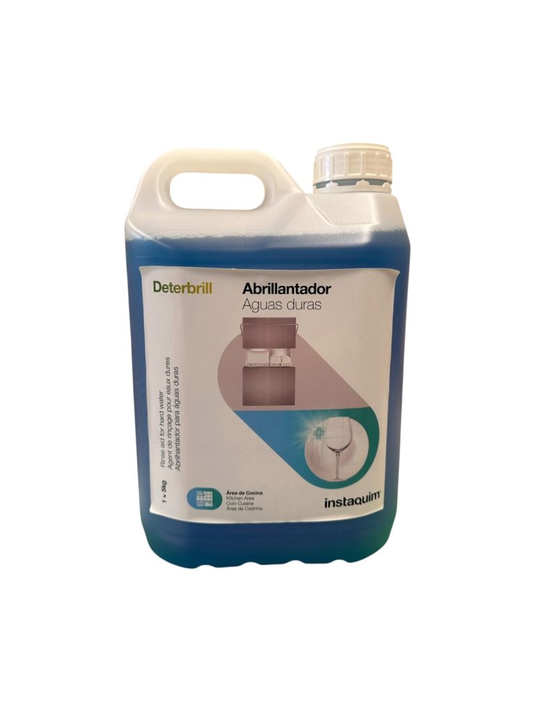 Deterbrill | Abrillantador Profesional para Lavavajillas Automáticos en Aguas Duras 5 Litros