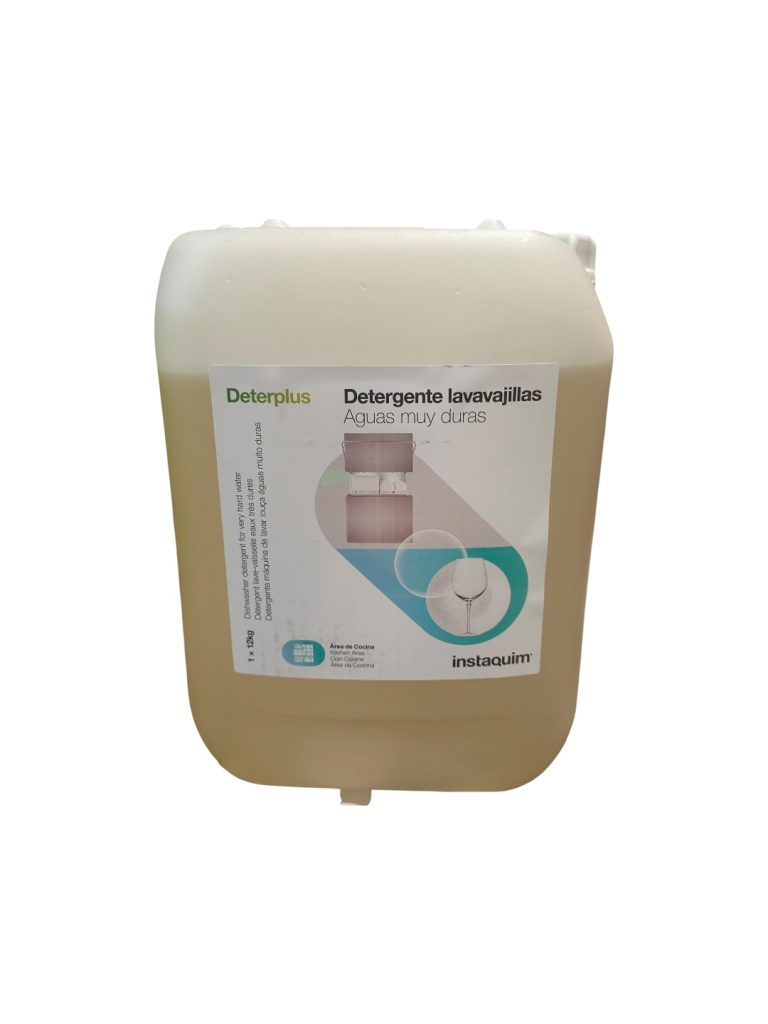 Deterplus | Detergente Profesional para Lavavajillas Automáticos en Aguas Muy Duras - 12 Kilos