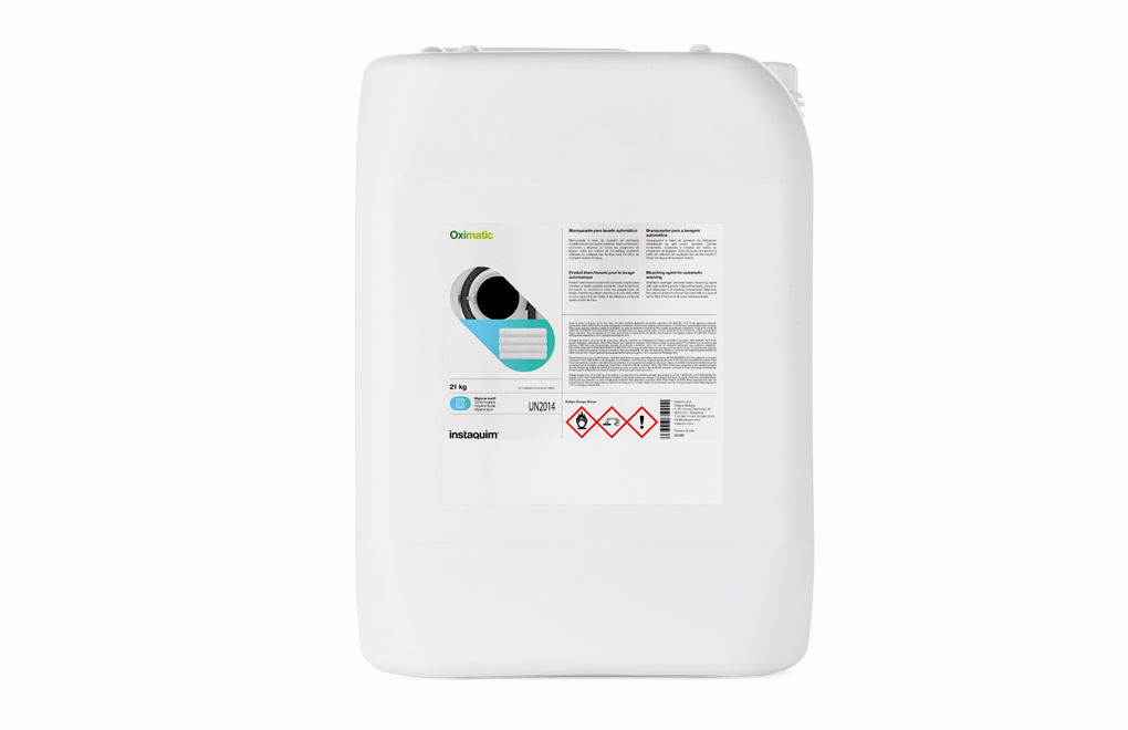 Oximatic | Blanqueante con Oxígeno Activo para Lavandería Industrial y Lavado Automático