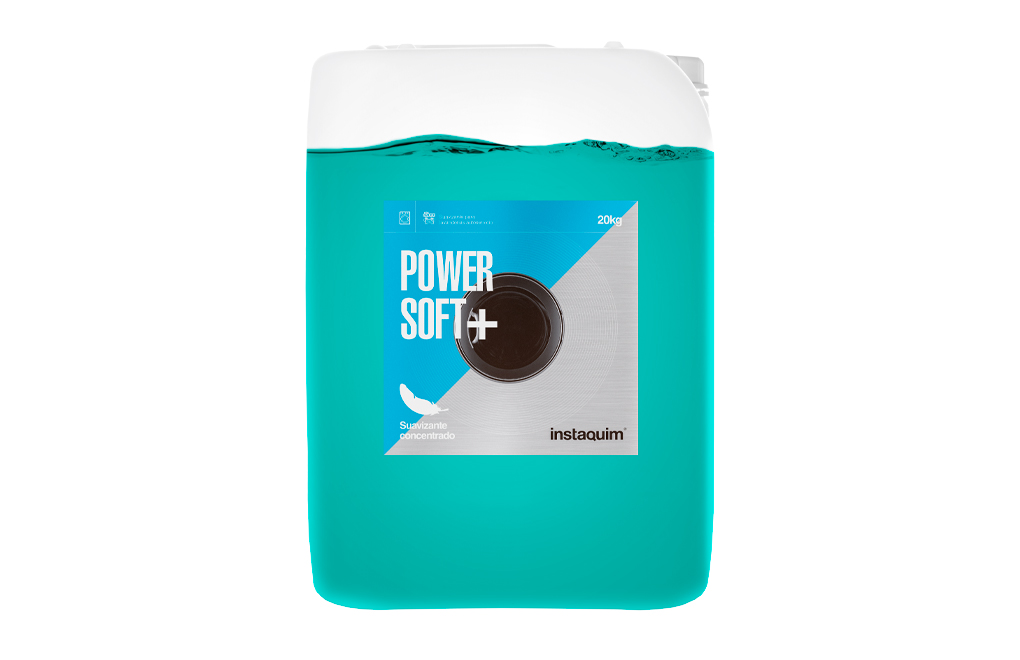 Power Soft + | Suavizante Profesional Concentrado con Microcápsulas de Perfume para Lavandería Industrial y Autoservicio