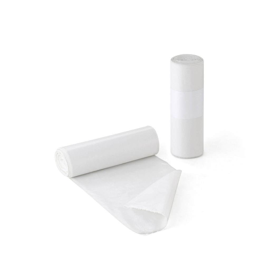 Bolsa Basura Blanca 52x60 cm Galga 80 | Rollo de 25 Bolsas
