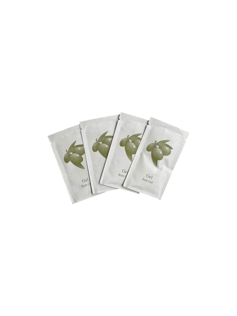 Amenities | Sobres de Gel de Baño Monodosis en Papel | Caja de 1.000 Unidades para Hoteles