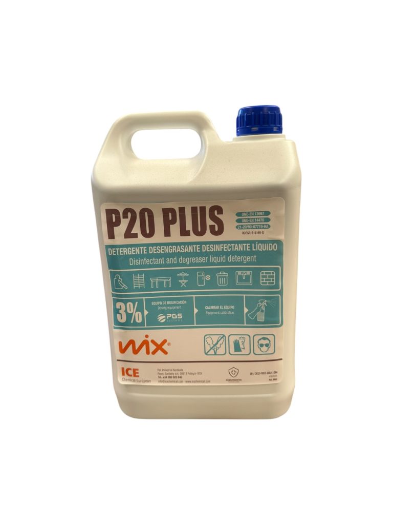 MIX P20 PLUS | Detergente Desengrasante Desinfectante Superconcentrado para Industria Alimentaria