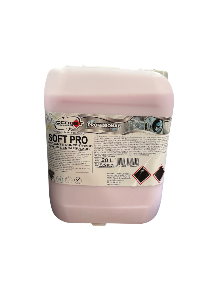 SOFT PRO  | Suavizante Concentrado con Perfume Encapsulado para Lavandería industrial y autoservicio