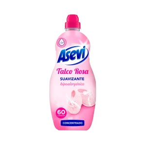 Asevi Talco Rosa 60 Lavados | Suavizante Concentrado Hipoalergénico para Ropa
