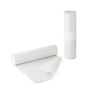 Bolsa Basura Blanca 70x80 cm Galga 100 | Rollo de 10 Bolsas